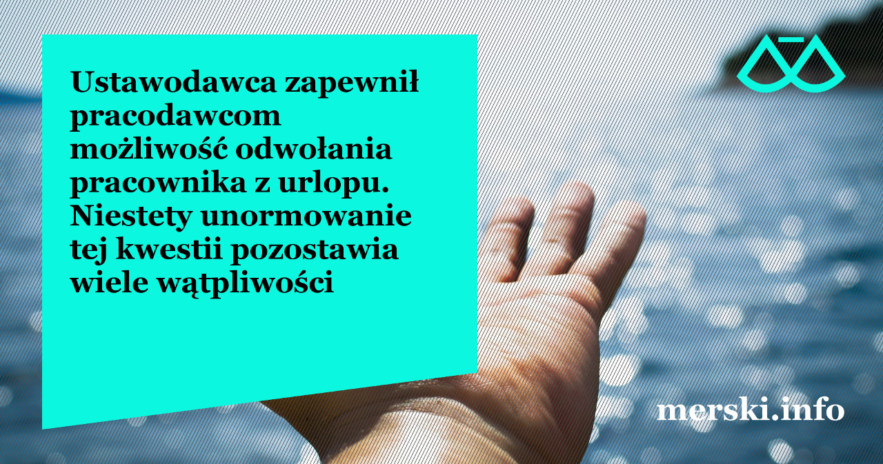 Odwołanie pracownika z urlopu