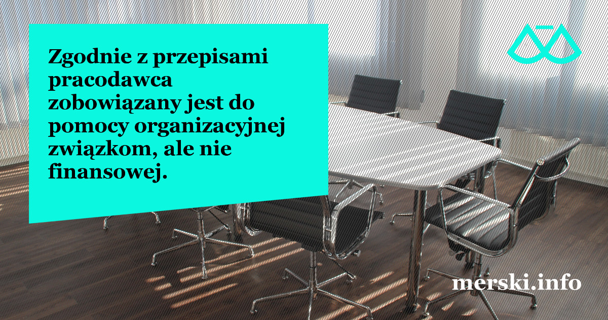 udostępniać pomieszczenia związkom